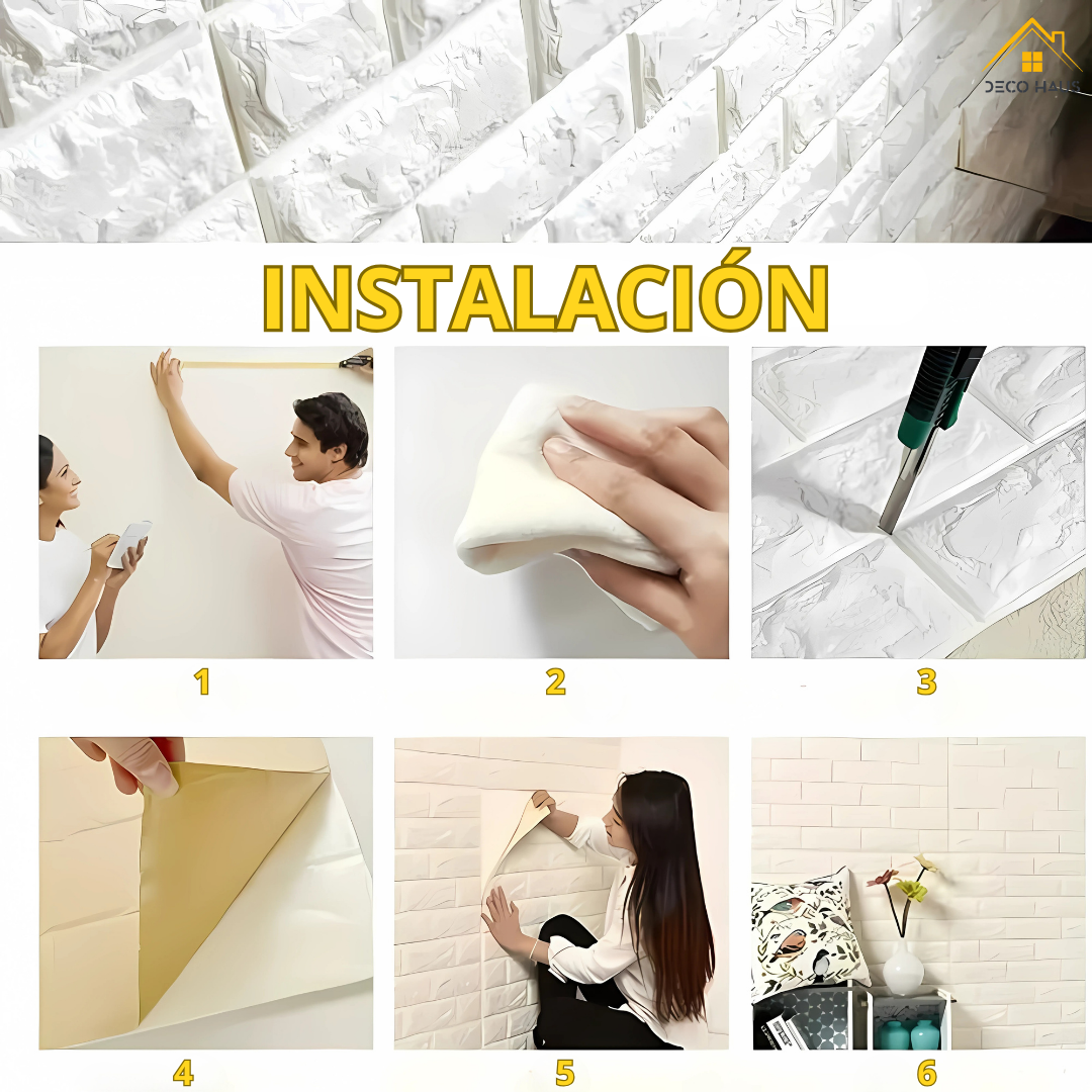 PLACAS AUTOADHESIVAS PARED PIEDRA P5