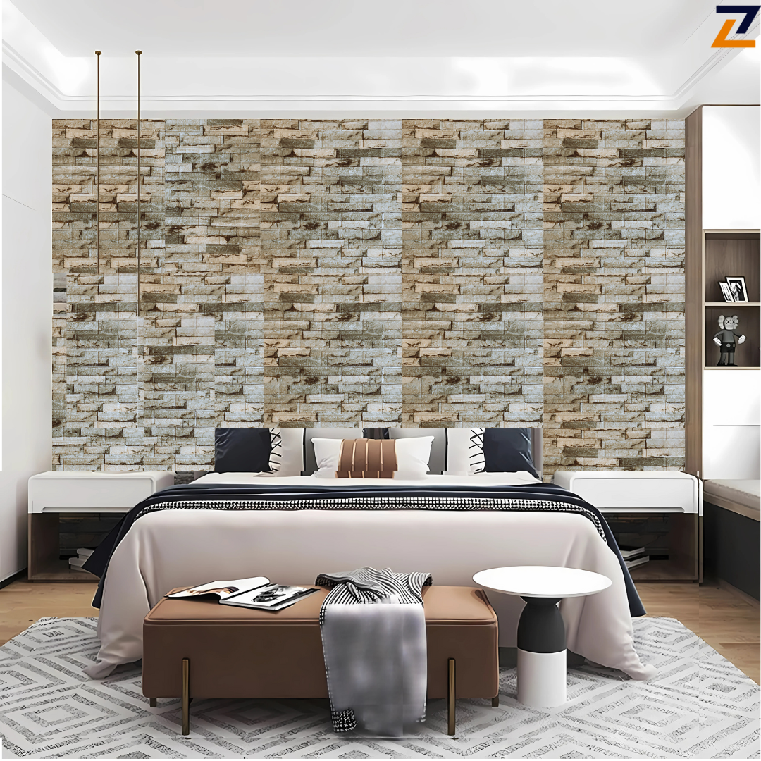 PLACAS AUTOADHESIVAS PARED PIEDRA P1 PACK X 50