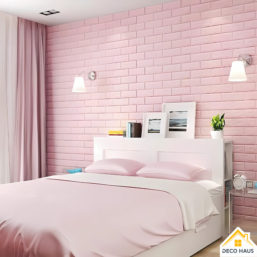 PLACAS AUTOADHESIVAS PARED ROSA 5mm