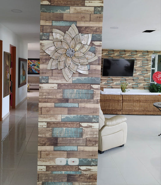 PLACAS AUTOADHESIVAS PARED MADERA M6 5mm