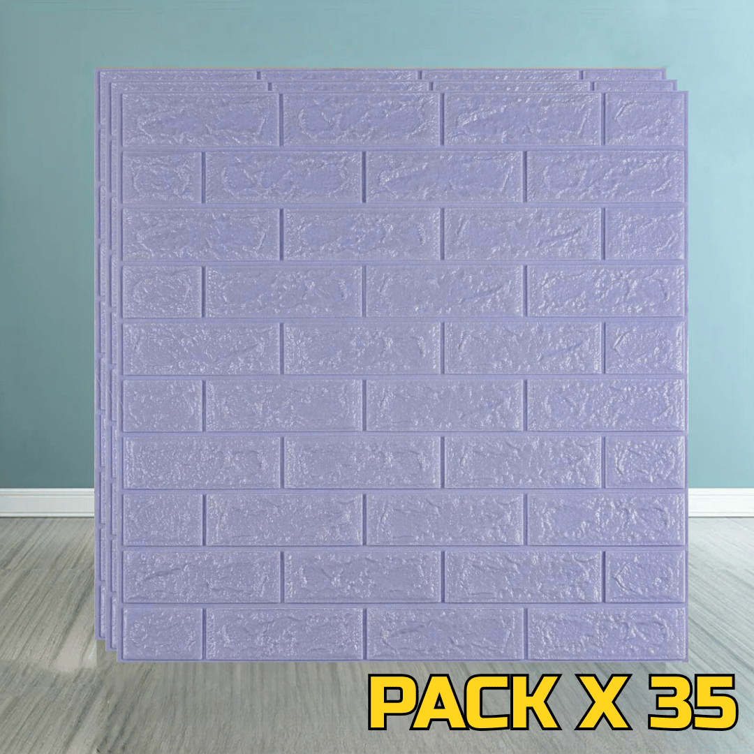 REVESTIMIENTO AUTOADHESIVO COLOR CELESTE PACK X 35