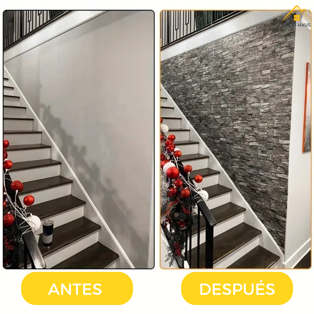PLACAS AUTOADHESIVAS PARED PIEDRA P8 PACK X 35