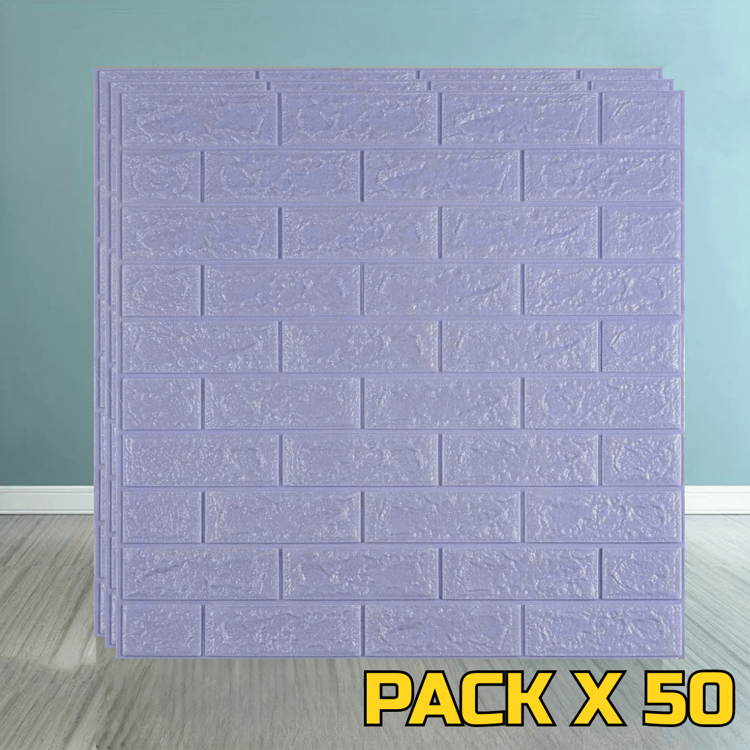 REVESTIMIENTO AUTOADHESIVO COLOR CELESTE PACK X 50