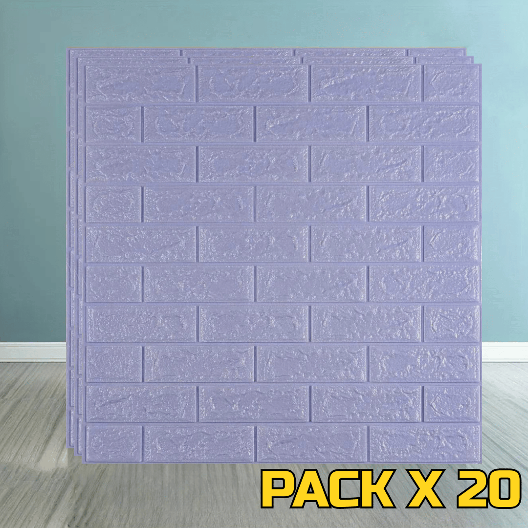 REVESTIMIENTO AUTOADHESIVO COLOR CELESTE PACK X 20