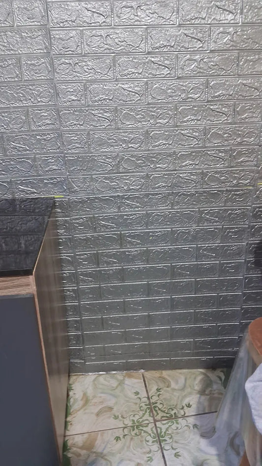 PLACAS AUTOADHESIVAS PARED GRIS 5mm