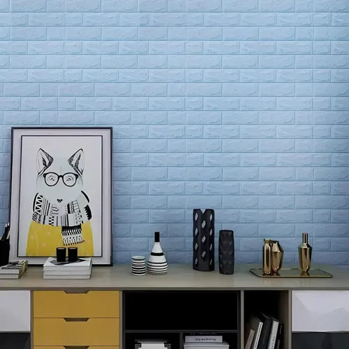 PLACAS AUTOADHESIVAS PARED CELESTE 3mm