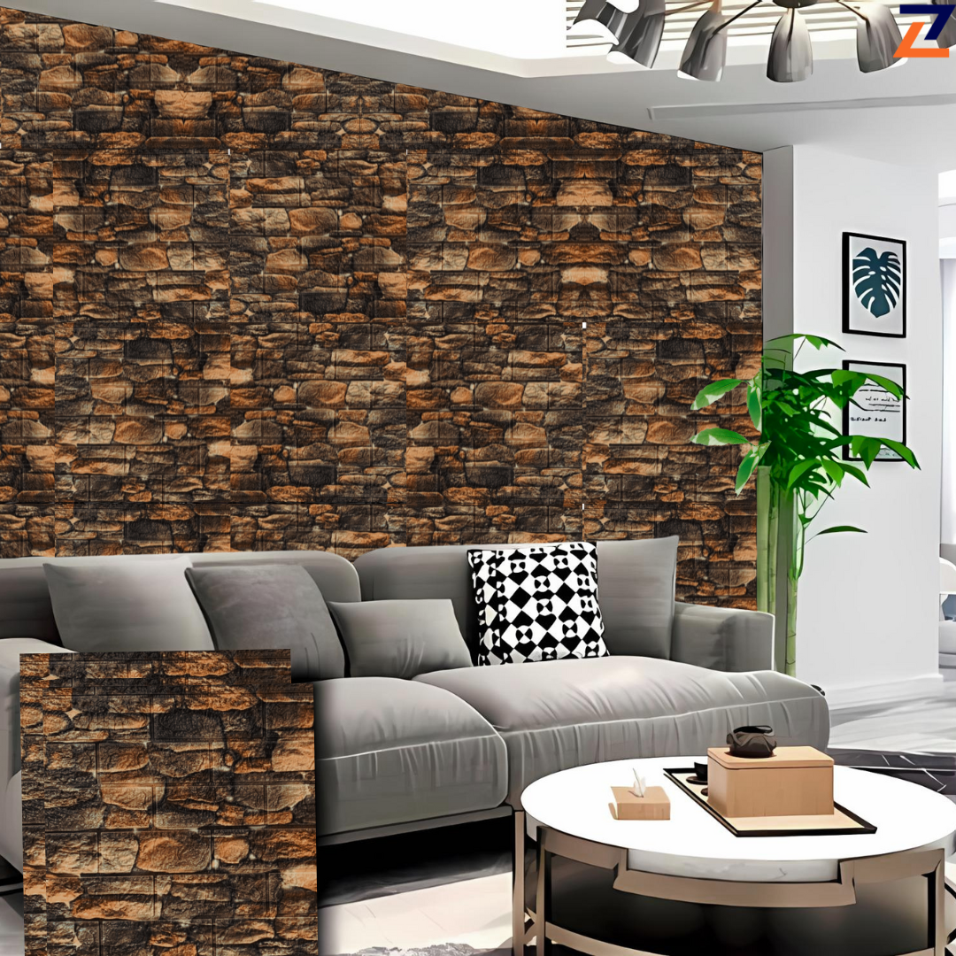 PLACAS AUTOADHESIVAS PARED PIEDRA P4 PACK X 35