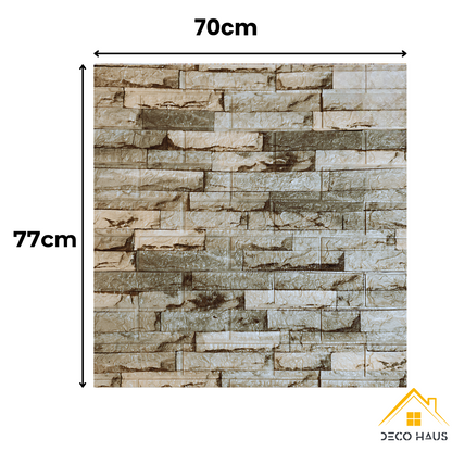 PLACAS AUTOADHESIVAS PARED PIEDRA P1 PACK X 50