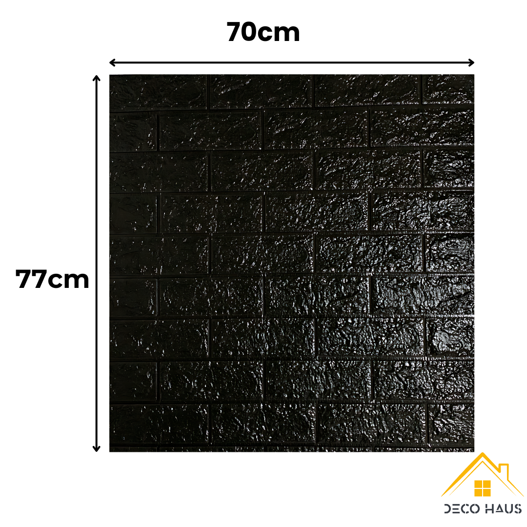 PLACAS AUTOADHESIVAS PARED NEGRO
