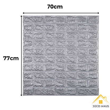 PLACAS AUTOADHESIVAS PARED GRIS PACK X 35