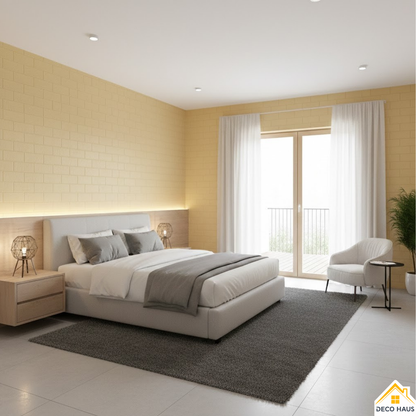 PLACAS AUTOADHESIVAS PARED AMARILLO 5mm