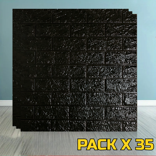 REVESTIMIENTO AUTOADHESIVO COLOR NEGRO PACK X 35