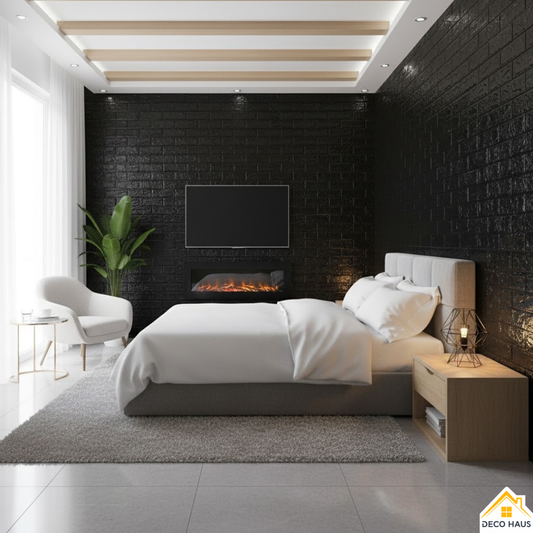 PLACAS AUTOADHESIVAS PARED NEGRO 5mm