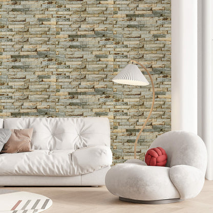 Placas Autoadhesivas 3D Piedra P1 Para Pared 70x77cm 3mm – Revestimiento Impermeable de PVC, Fácil Instalación, Textura Tipo Piedra, Recortable y Decorativo Para Cocina, Living y Dormitorio