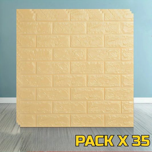 REVESTIMIENTO AUTOADHESIVO COLOR AMARILLO PACK X 35