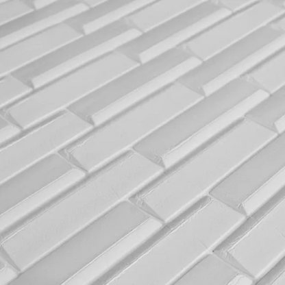 PLACAS AUTOADHESIVAS PARED LISTÓN BLANCO 5mm