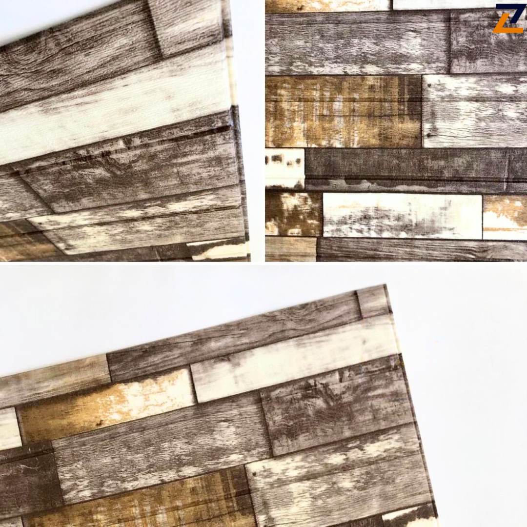 PLACAS AUTOADHESIVAS PARED MADERA M1