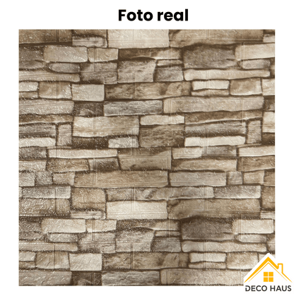 PLACAS AUTOADHESIVAS PARED PIEDRA P5 3mm