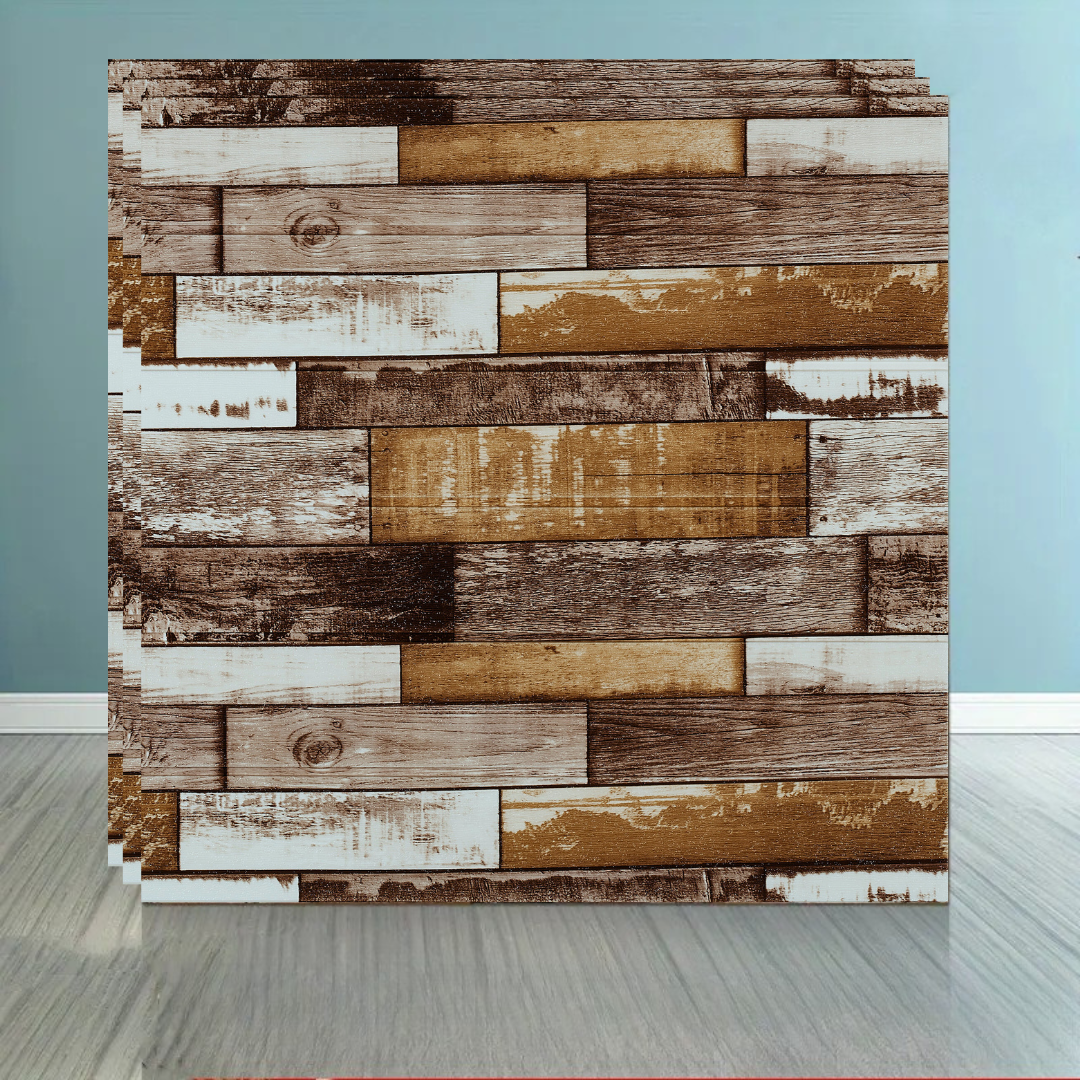 PLACAS AUTOADHESIVAS PARED MADERA M1