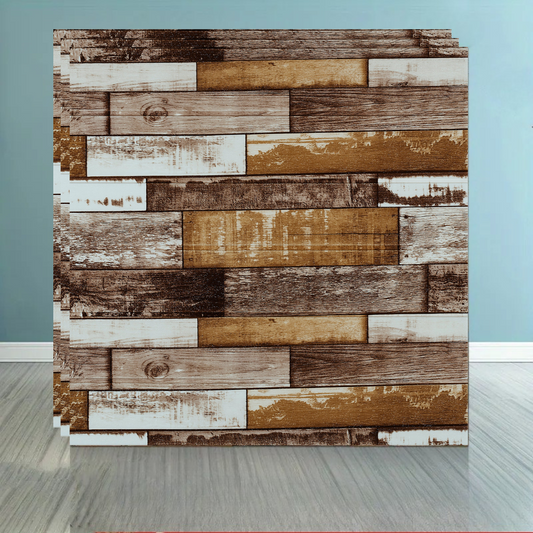 PLACAS AUTOADHESIVAS PARED MADERA M1