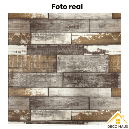 PLACAS AUTOADHESIVAS PARED MADERA M1 5mm