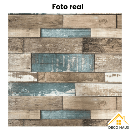 PLACAS AUTOADHESIVAS PARED MADERA M6 5mm