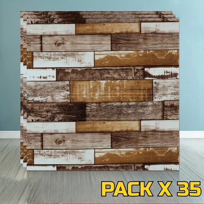 REVESTIMIENTO AUTOADHESIVO MADERA M1 PACK X 35