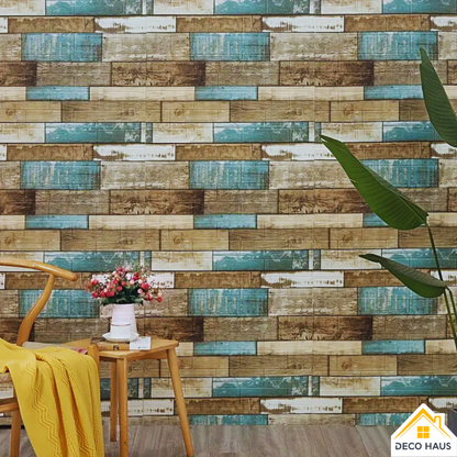 PLACAS AUTOADHESIVAS PARED MADERA M6 5mm