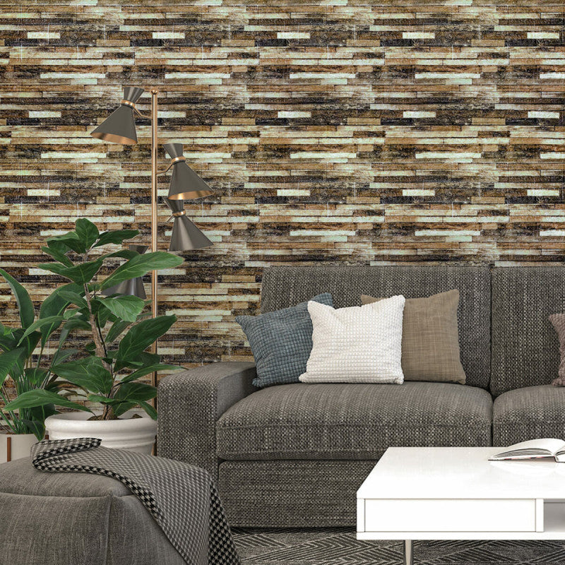 Placas Autoadhesivas 3D Piedra P6 Para Pared 70x77cm 3mm - Fácil Instalación, Textura Tipo Piedra, Recortable y Decorativo Para Cocina, Living y Dormitorio
