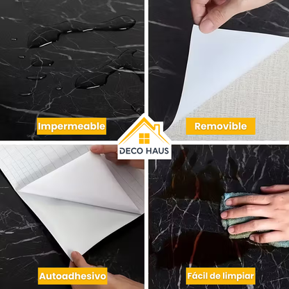 ROLLO VINILO AUTOADHESIVO MARMOL 10mts x 60cm