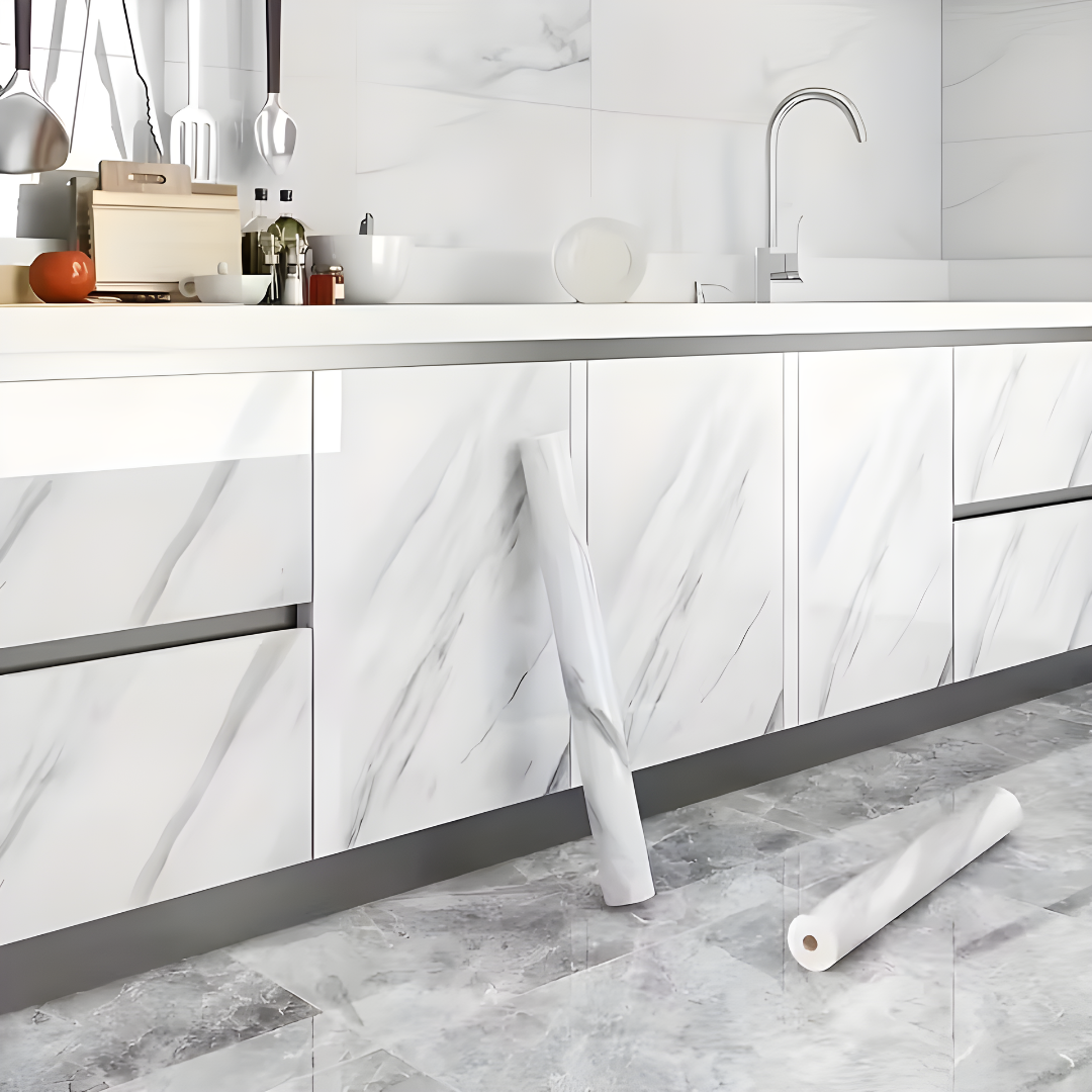 ROLLO VINILO AUTOADHESIVO MARMOL 10mts x 60cm