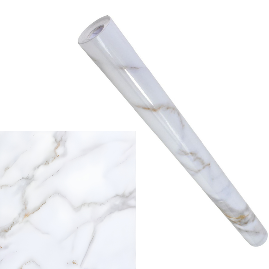 ROLLO VINILO AUTOADHESIVO MARMOL 10mts x 60cm