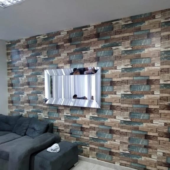 PLACAS AUTOADHESIVAS PARED MADERA M6 5mm