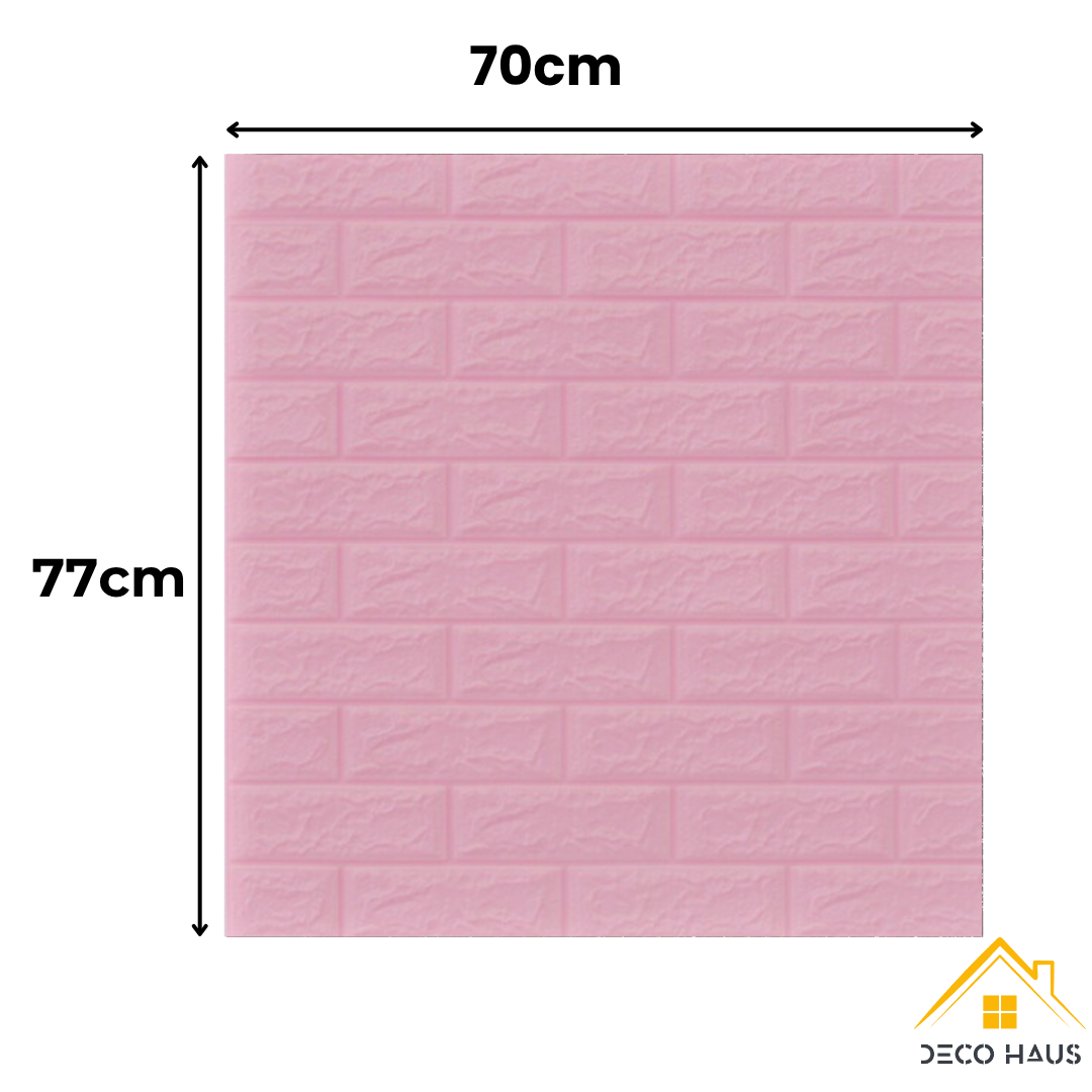 PLACAS AUTOADHESIVAS PARED ROSA 5mm