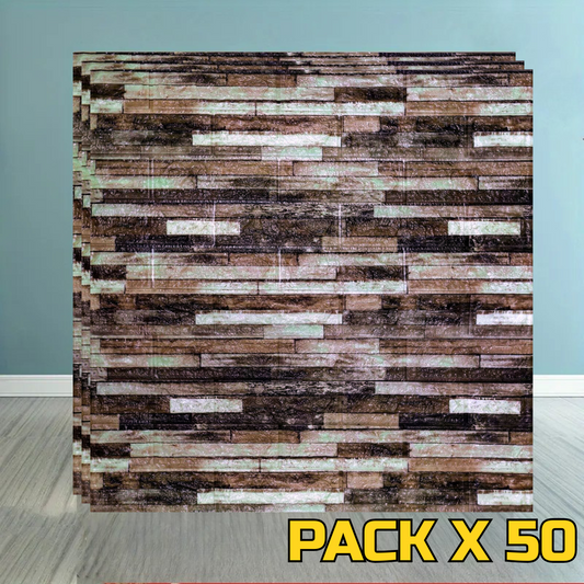 PLACAS AUTOADHESIVAS PARED PIEDRA P6 PACK X 50