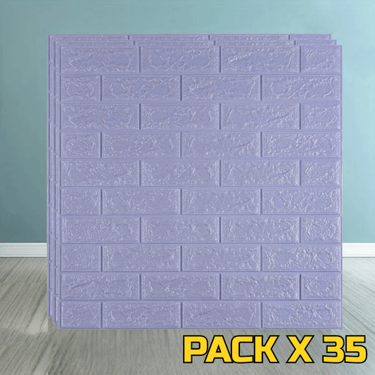 REVESTIMIENTO AUTOADHESIVO COLOR CELESTE PACK X 35