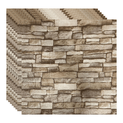 PLACAS AUTOADHESIVAS PARED PIEDRA P5 3mm