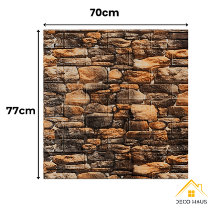 PLACAS AUTOADHESIVAS PARED PIEDRA P4 PACK X 35