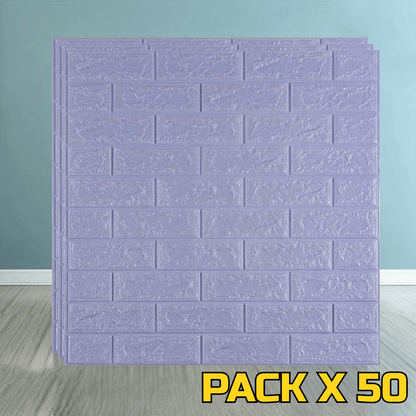REVESTIMIENTO AUTOADHESIVO COLOR CELESTE PACK X 50