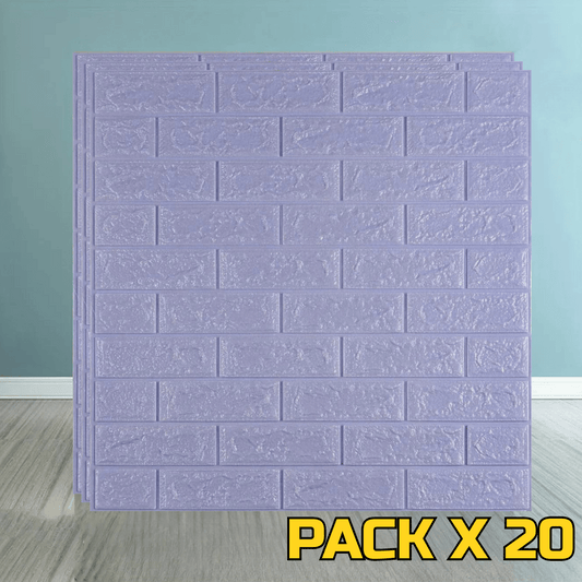 REVESTIMIENTO AUTOADHESIVO COLOR CELESTE PACK X 20