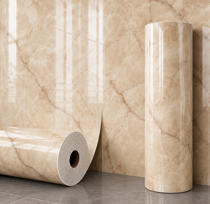 (PACK X4) Rollos Símil Mármol Autoadhesivos pared 2.80 x 1.20m