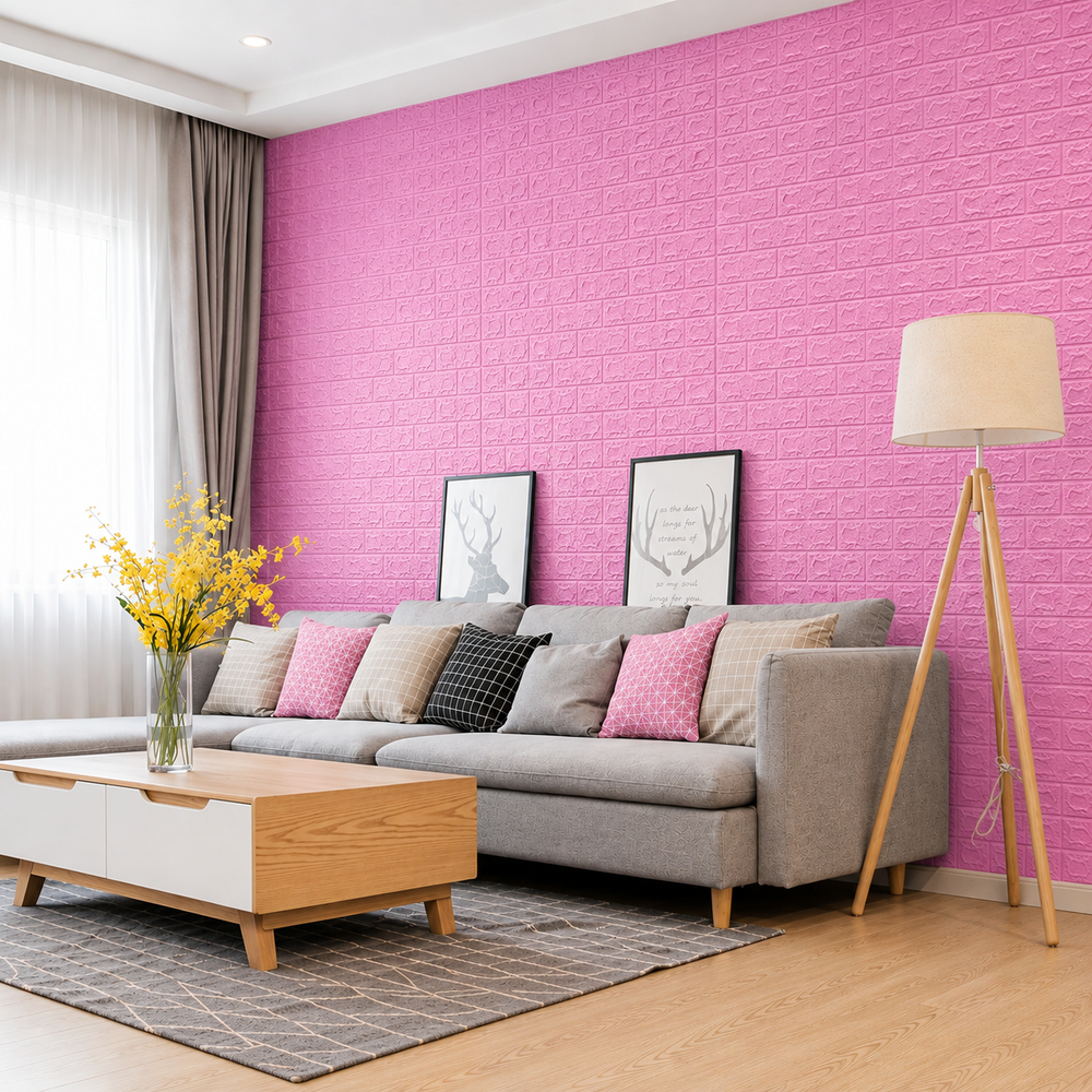 (PACK X20) Placas Autoadhesivas 3D Pared Colores 70x77cm 3mm