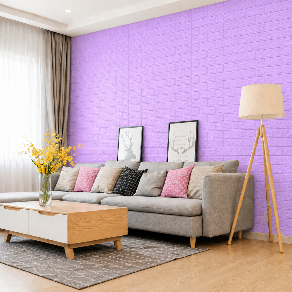 (PACK X20) Placas Autoadhesivas 3D Pared Colores 70x77cm 3mm