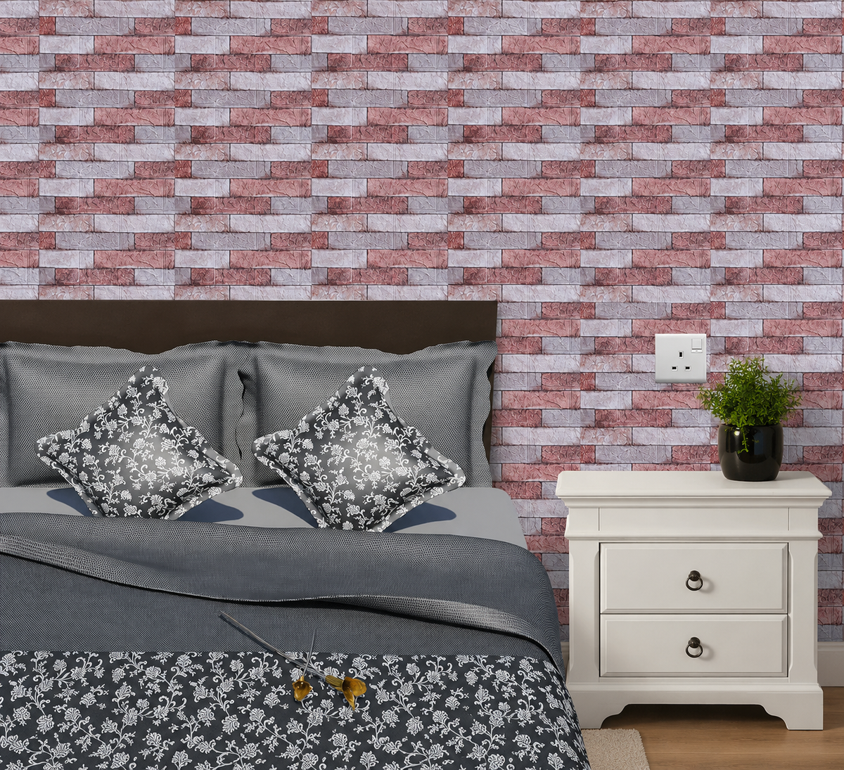 (PACK X20) Placas Autoadhesivas 3D Pared Símil Piedra 70x77cm 3mm