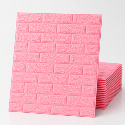 (PACK X20) Placas Autoadhesivas 3D Pared Colores 70x77cm 3mm