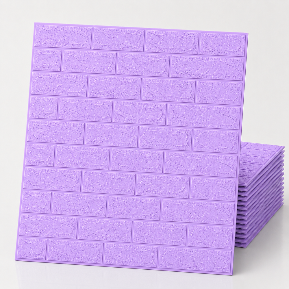 (PACK X20) Placas Autoadhesivas 3D Pared Colores 70x77cm 3mm