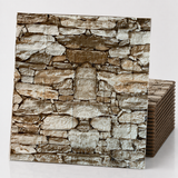 (PACK X20) Placas Autoadhesivas 3D Pared Símil Piedra 70x77cm 3mm