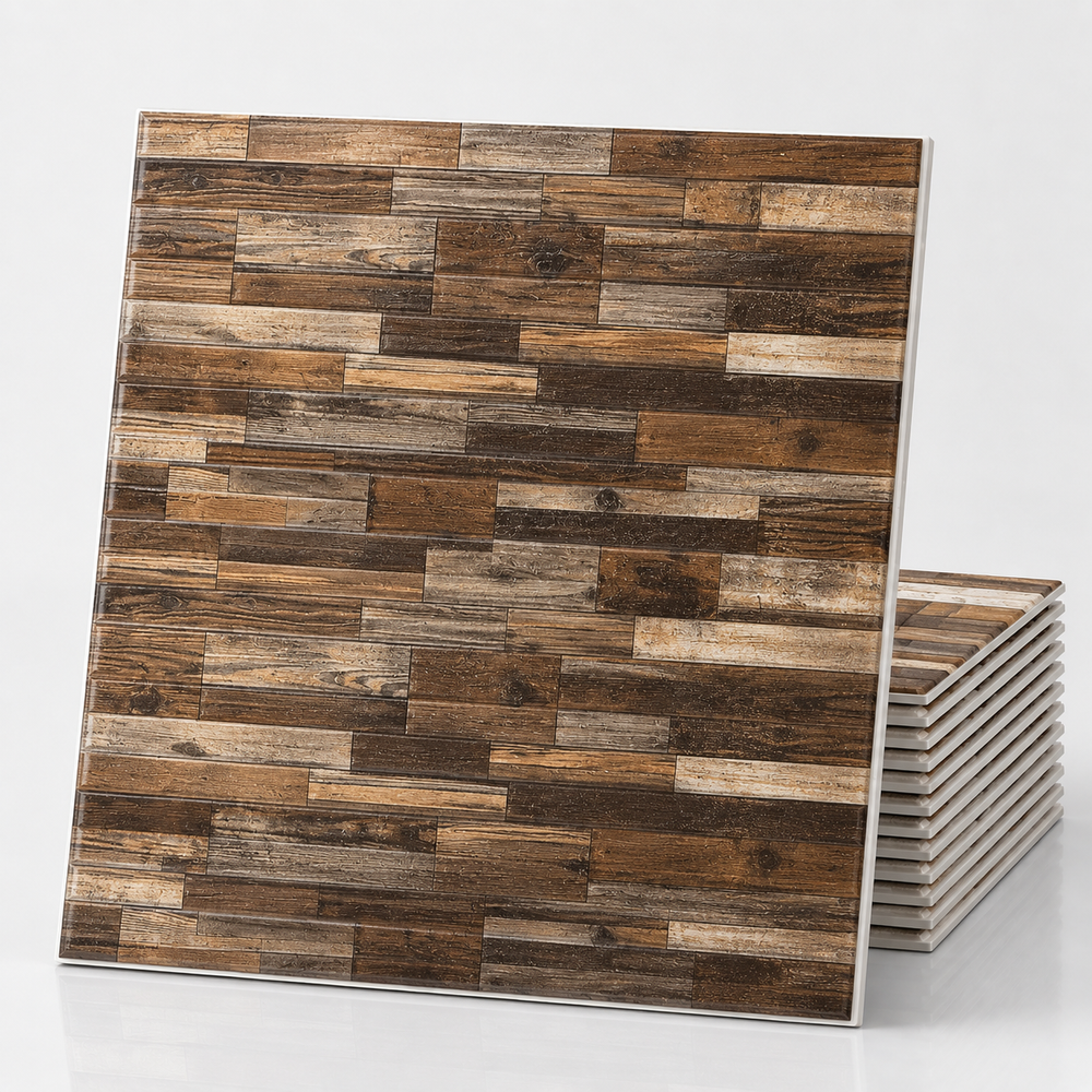 (PACK X20) Placas Autoadhesivas Símil Madera Pared 70x70cm 5mm