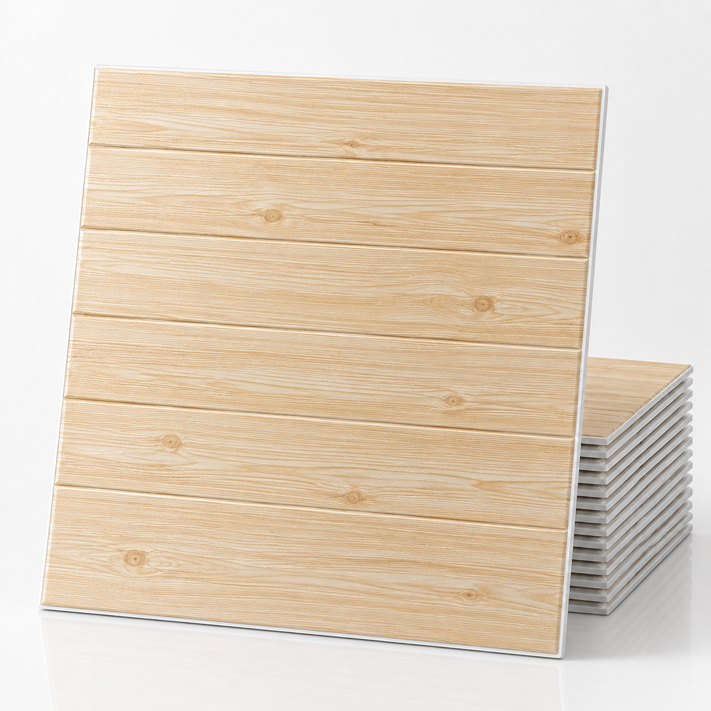 (PACK X20) Placas Autoadhesivas Símil Madera Pared 70x70cm 5mm
