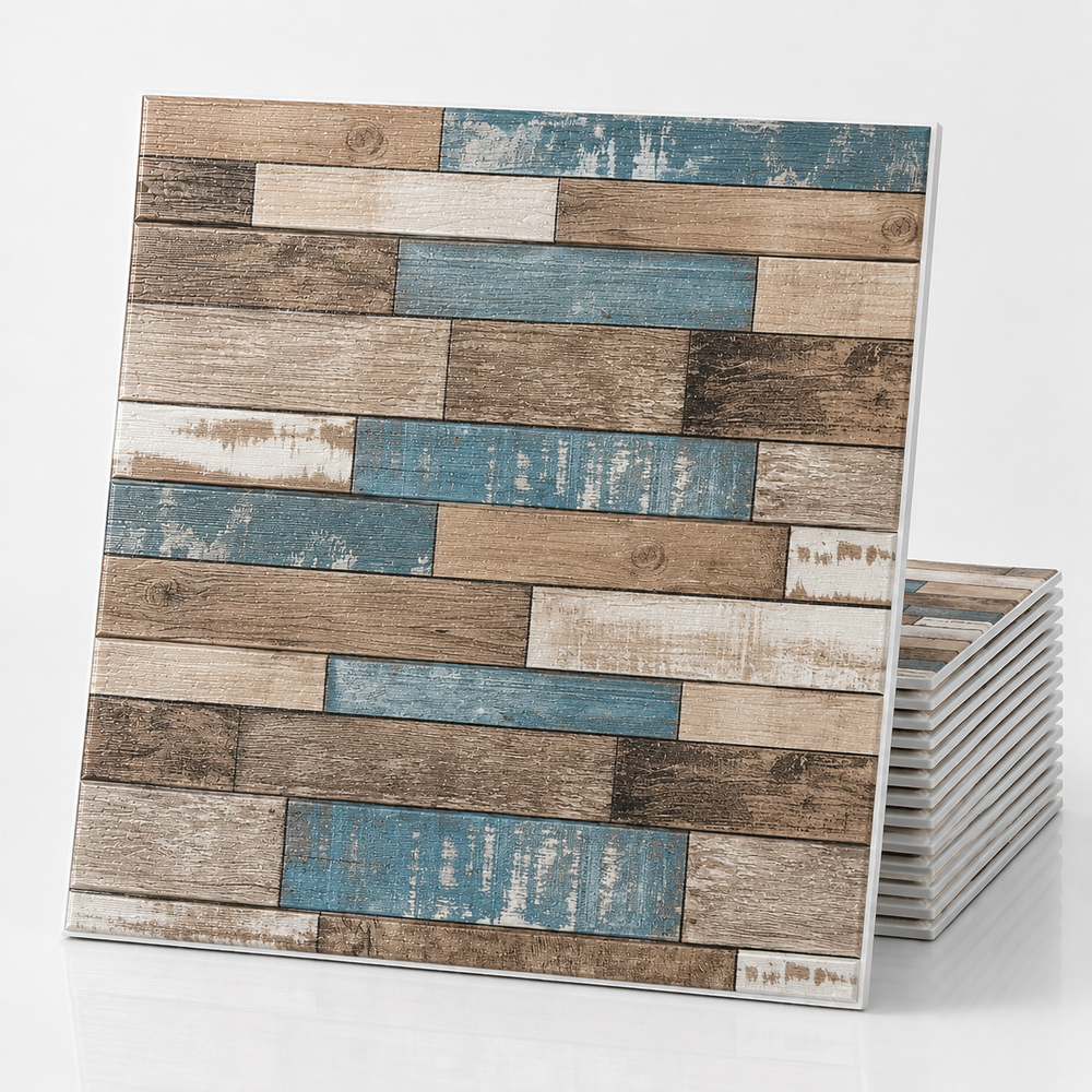 (PACK X20) Placas Autoadhesivas Símil Madera Pared 70x70cm 5mm